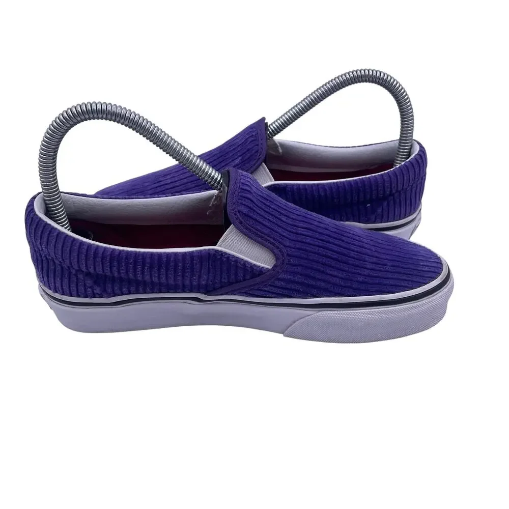 VANS OTW Chunky Corduroy Purple Slip On Skate Shoes Casual Womens 6